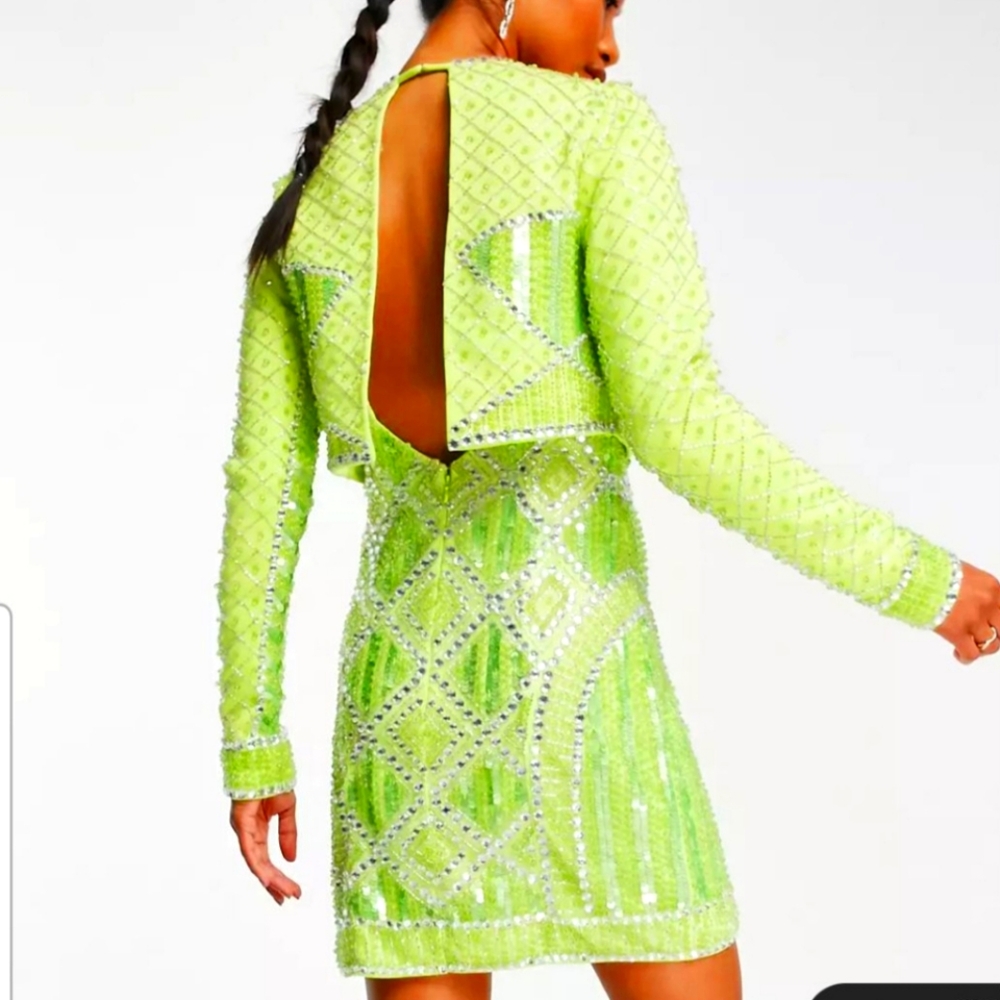 Beaded mini dress